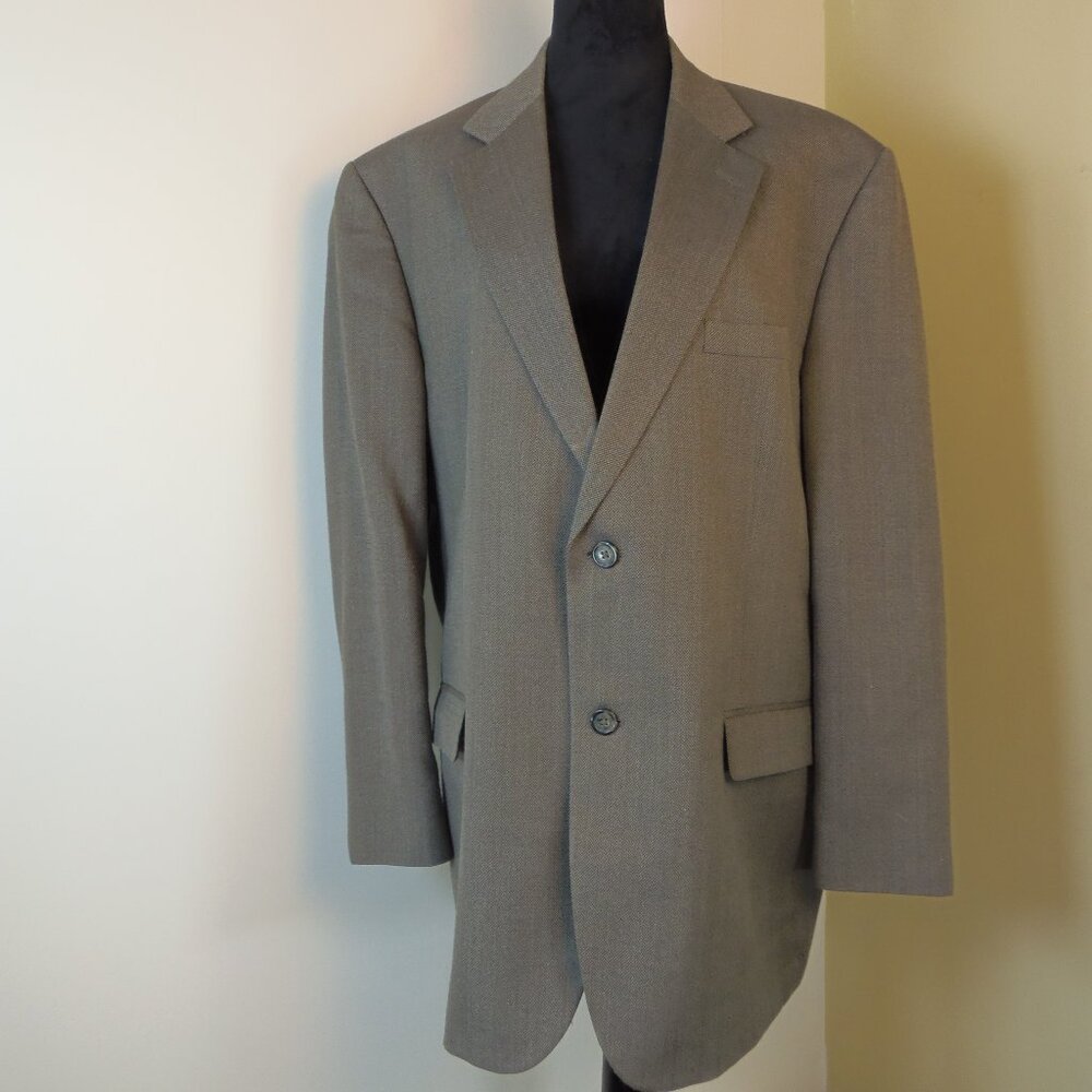Vintage J.Madison New York‎ Wool Blend 46R Sport Jacket Cigar Room Hipster